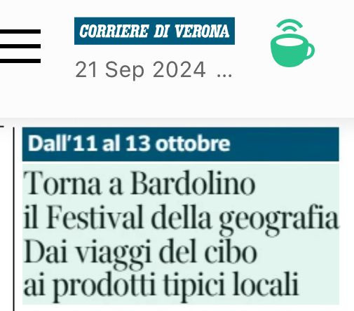 Corriere di Verona 21.9.2024 Titolo