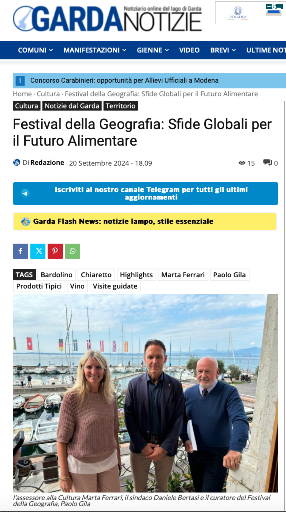 Garda Notizie 20 settembre 2024