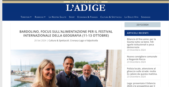 Giornale Adige 20 settembre 2024